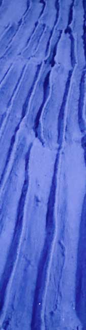 Tableau bleu en gros plan